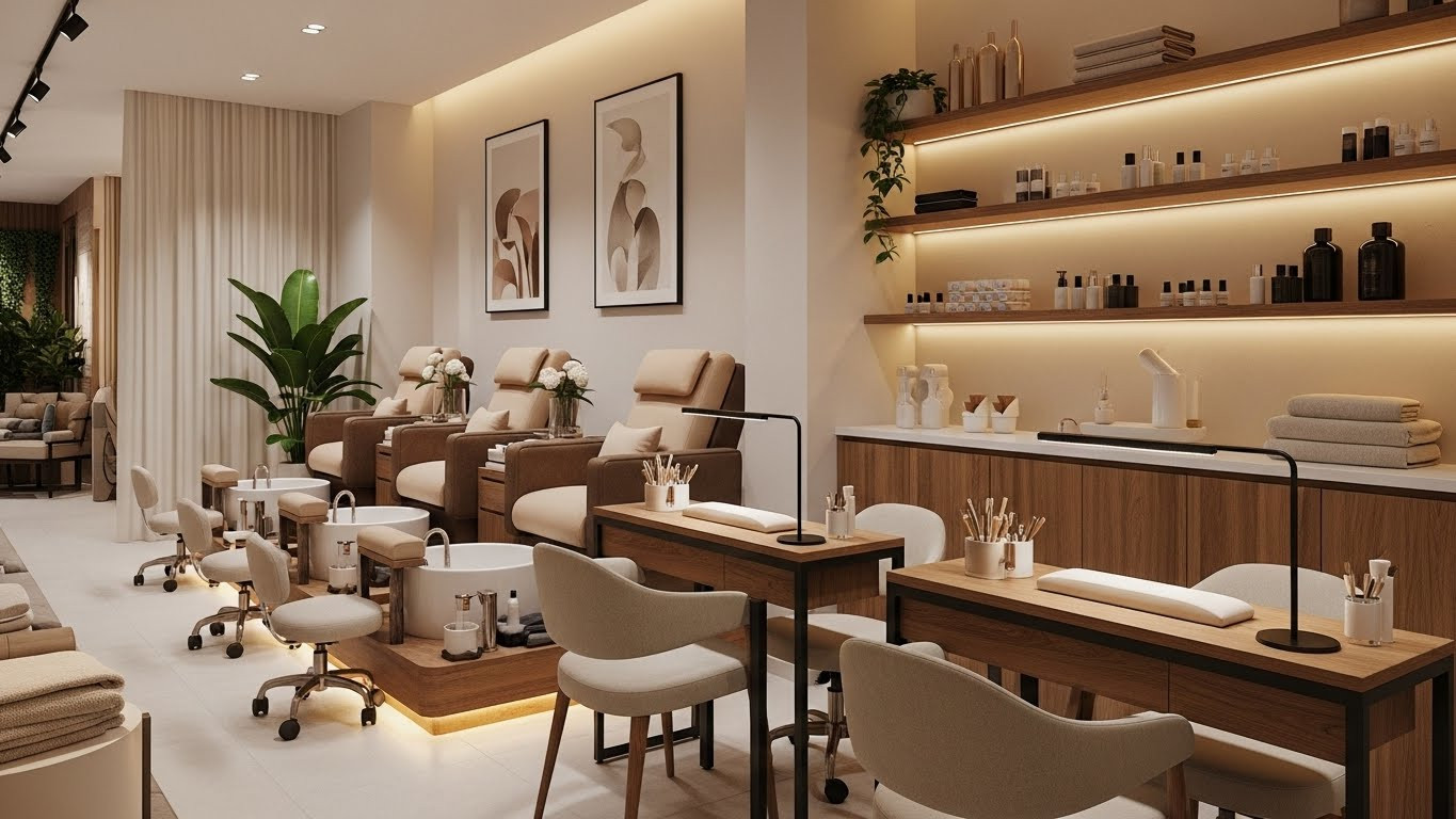 ONE80 Commercial-Contracting Nail Spa Renovation